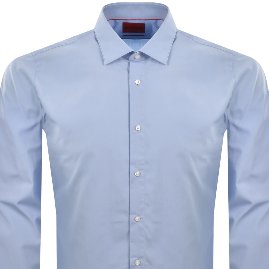 Image number 2 for HUGO Valerio Long Sleeve Shirt Blue