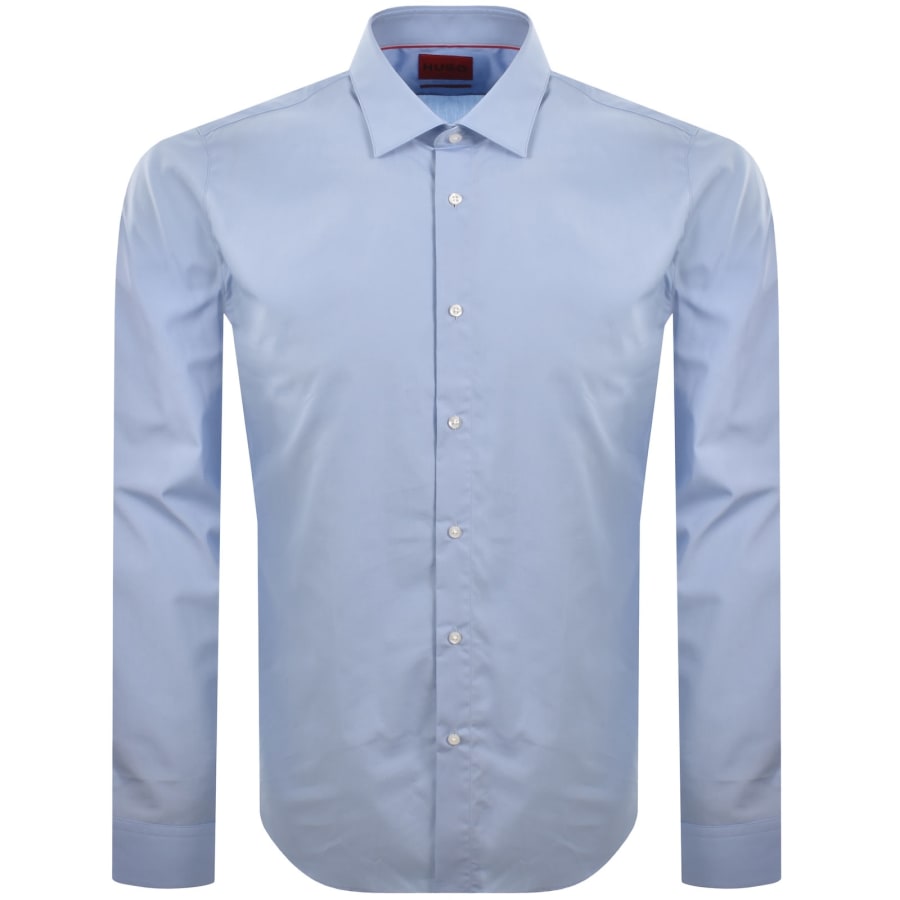Image number 1 for HUGO Valerio Long Sleeve Shirt Blue