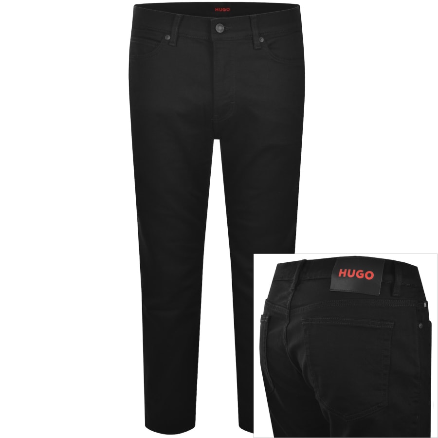 Image number 1 for HUGO 708 Slim Jeans Black