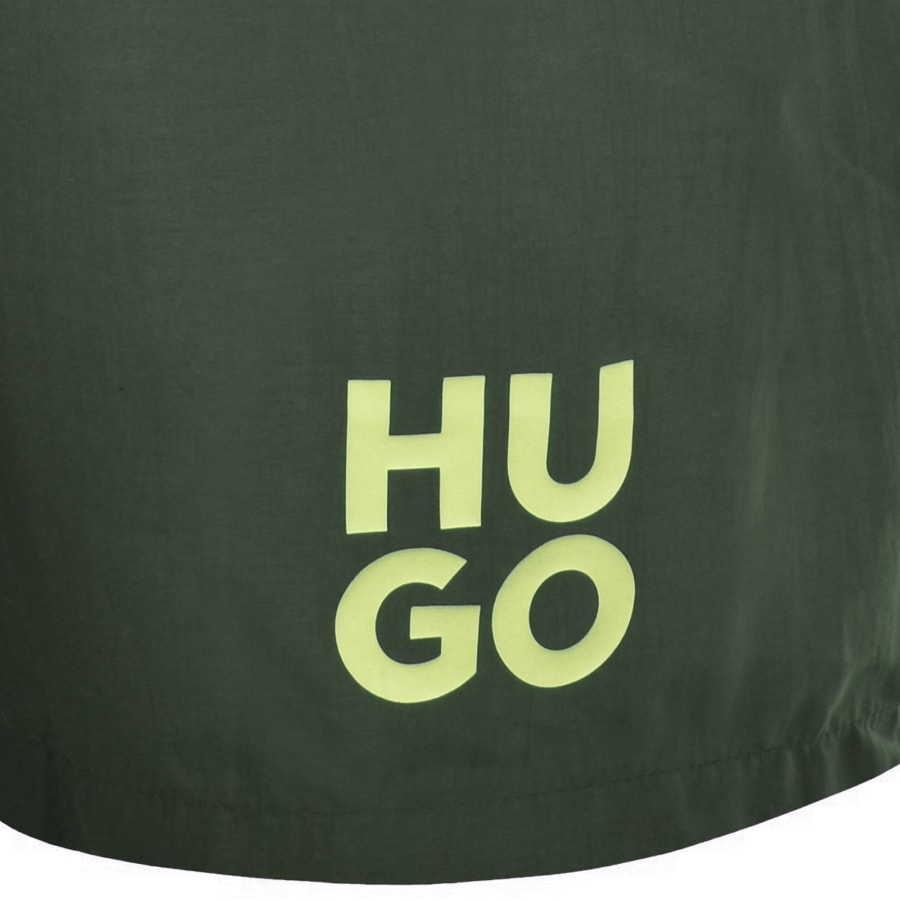 Image number 3 for HUGO Paolo Swim Shorts Green