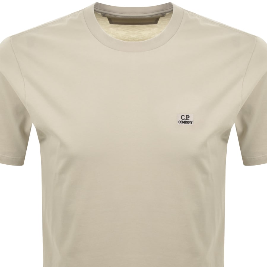 Image number 2 for CP Company Logo Patch T Shirt Beige