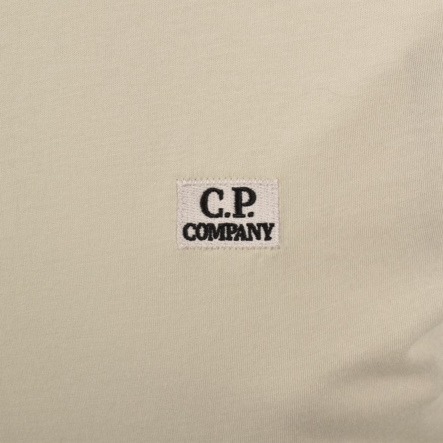 Image number 3 for CP Company Logo Patch T Shirt Beige