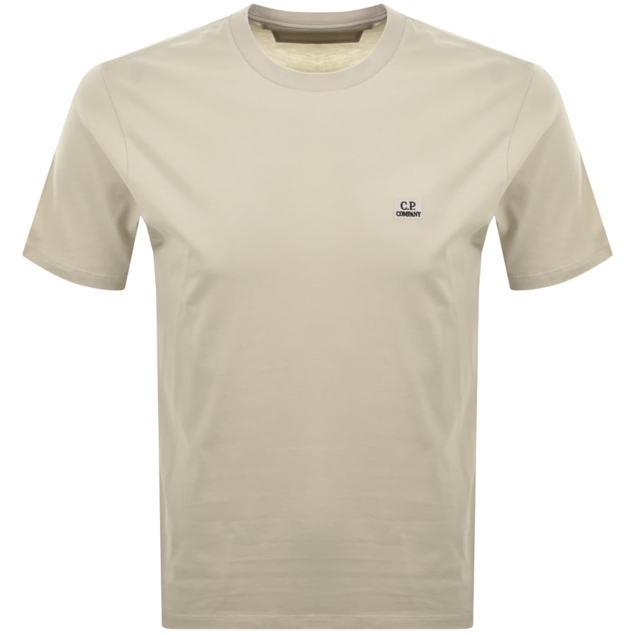 Image number 1 for CP Company Logo Patch T Shirt Beige
