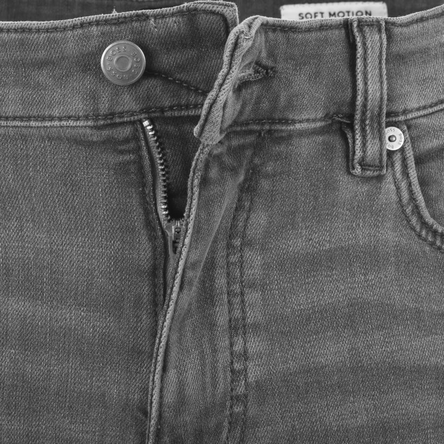 Image number 5 for BOSS Delaware Slim Fit Jeans Grey
