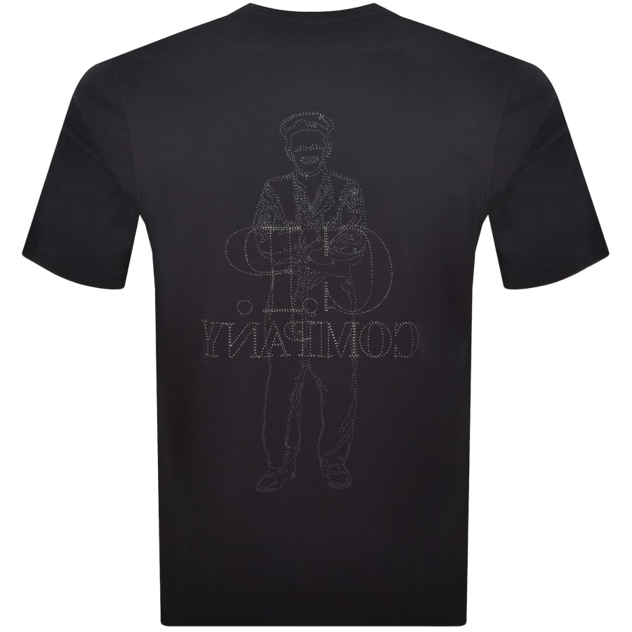 Image number 5 for CP Company Comfort Logo T Shirt Navy