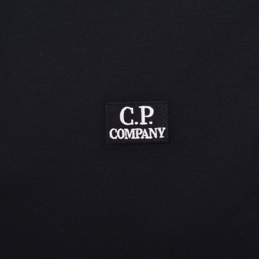 Image number 3 for CP Company Long Sleeve Polo T Shirt Navy