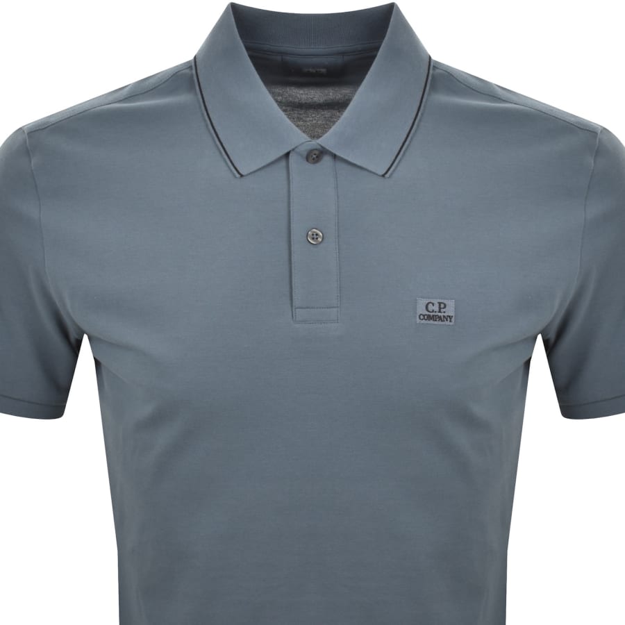 Image number 2 for CP Company Polo T Shirt Orion Blue