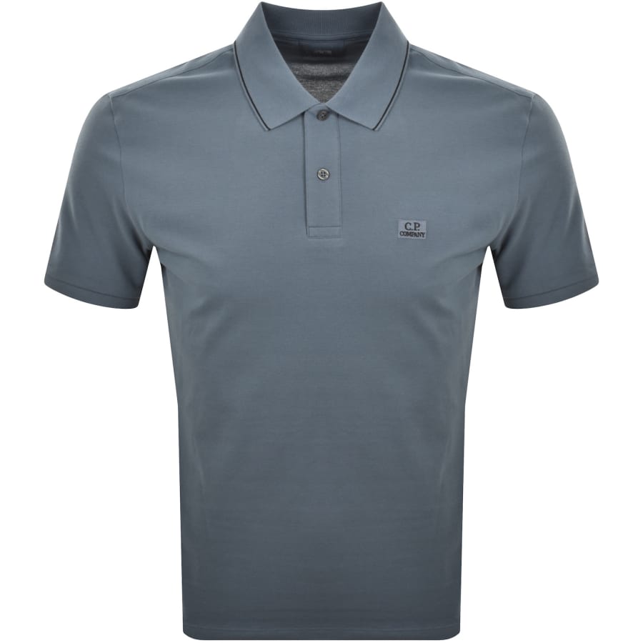 Image number 1 for CP Company Polo T Shirt Orion Blue