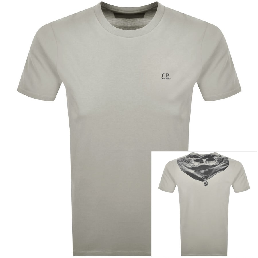 Image number 1 for CP Company Goggle T Shirt Flint Grey