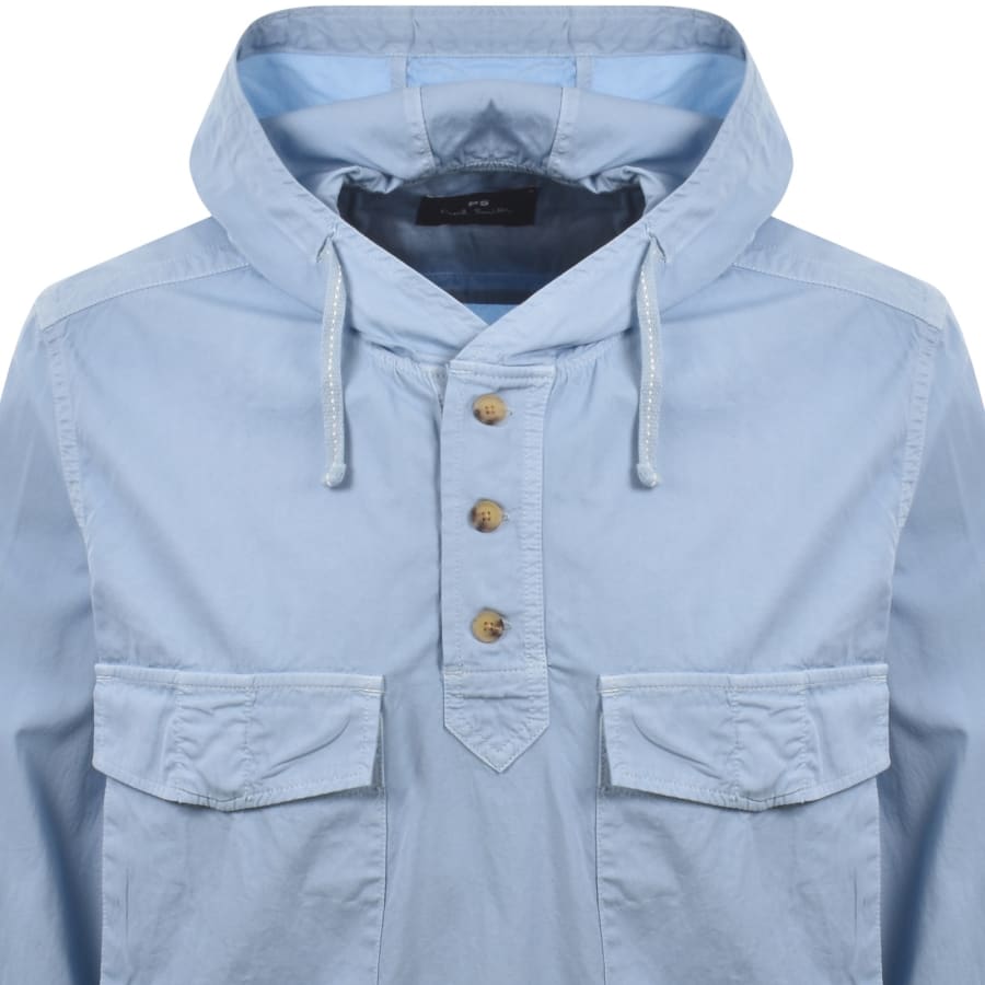 Image number 2 for Paul Smith Hooded Pullover Jacket Blue