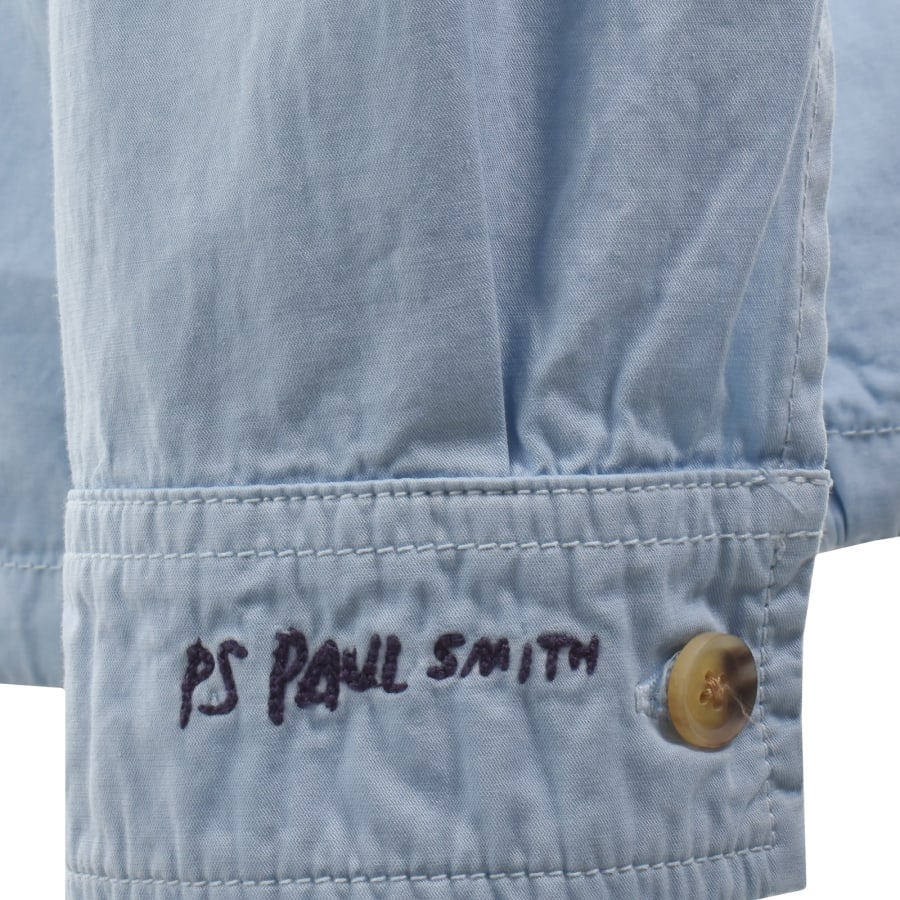 Image number 3 for Paul Smith Hooded Pullover Jacket Blue