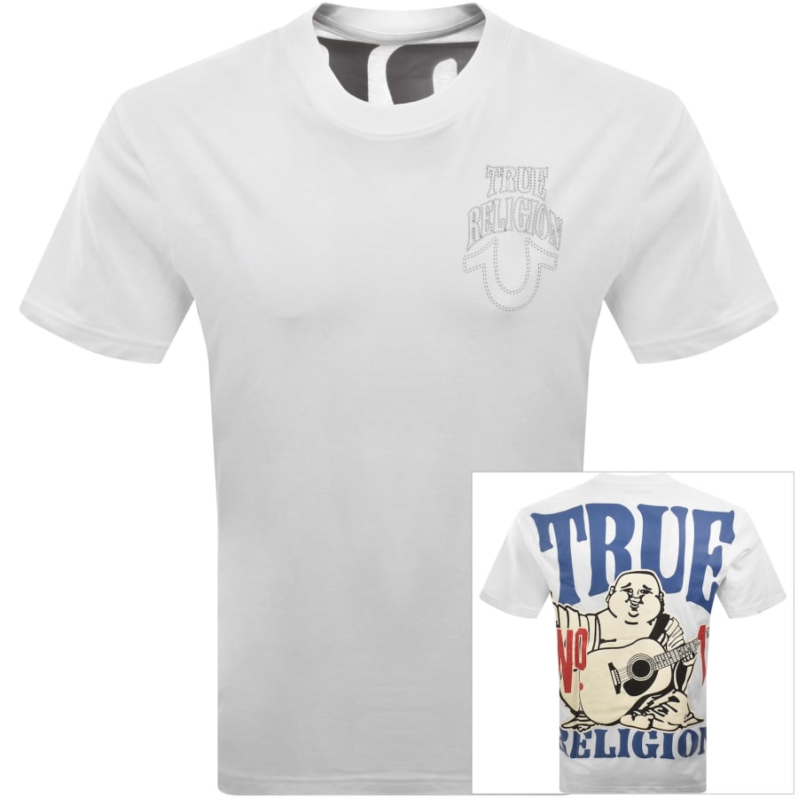 Image number 1 for True Religion No 1 Buddha T Shirt Optic White