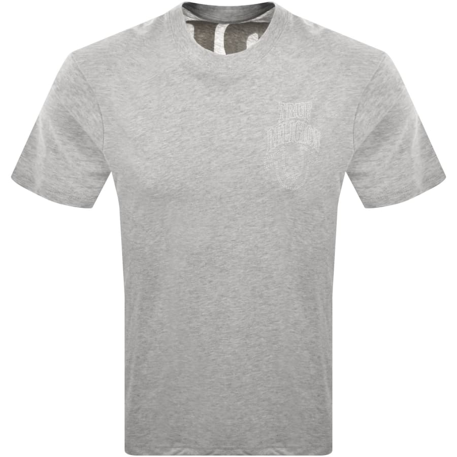 Image number 2 for True Religion No 1 Buddha T Shirt Grey