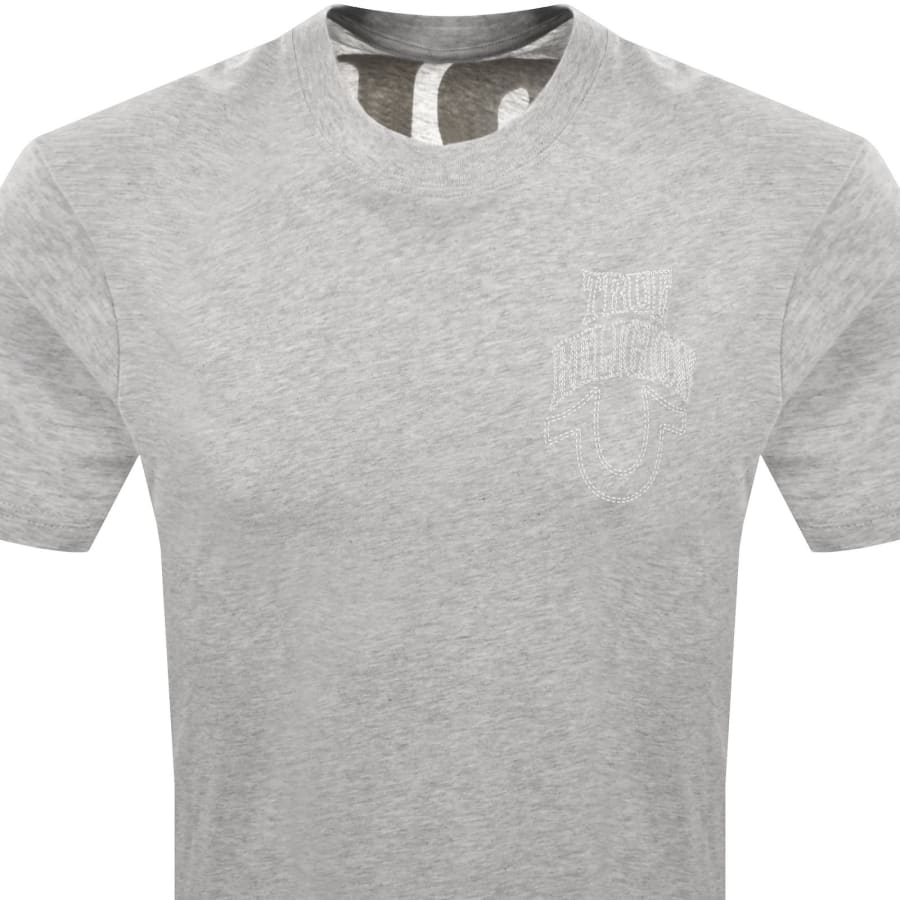 Image number 3 for True Religion No 1 Buddha T Shirt Grey