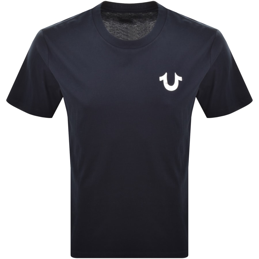 Image number 2 for True Religion Intersecting T Shirt Dress Blue