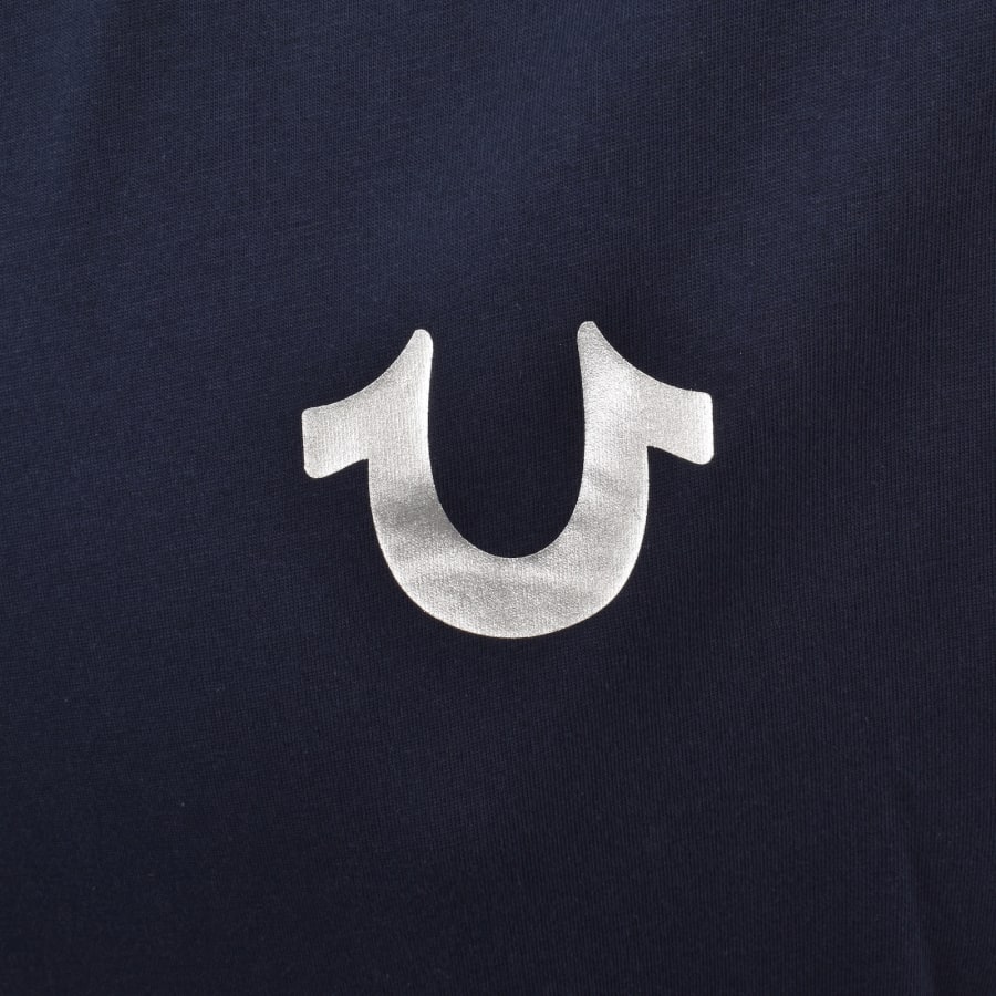 Image number 4 for True Religion Intersecting T Shirt Dress Blue