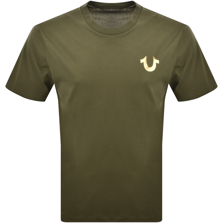 Image number 2 for True Religion Intersecting T Shirt Green