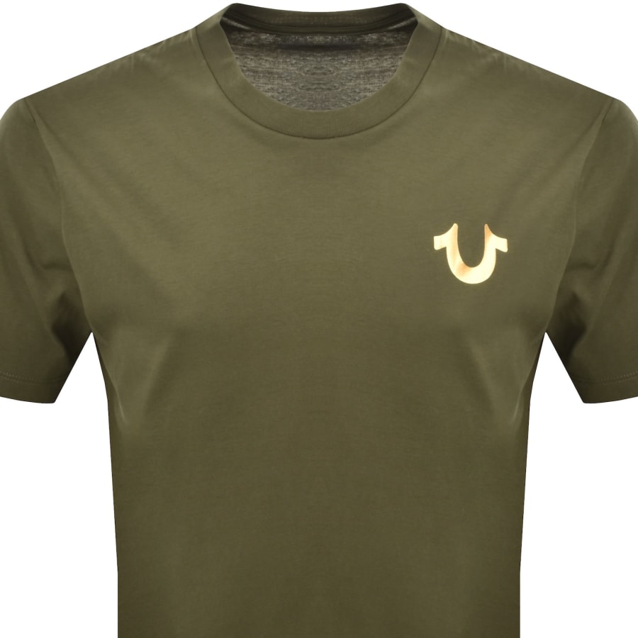 Image number 3 for True Religion Intersecting T Shirt Green