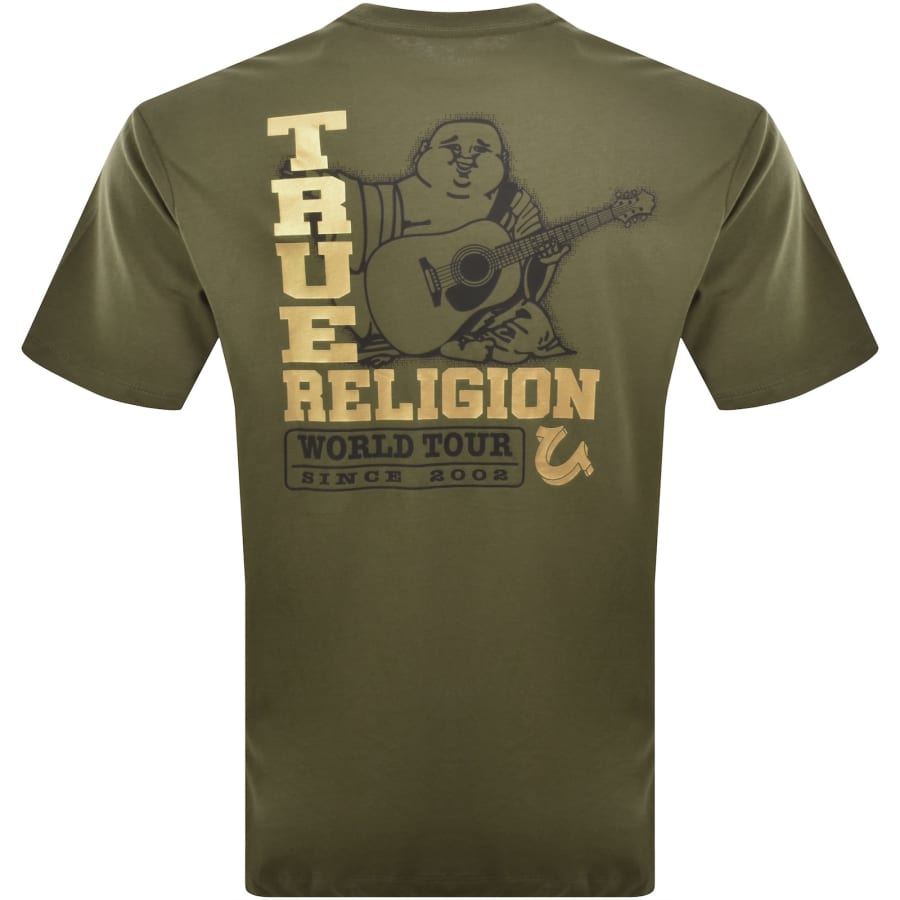 Image number 5 for True Religion Intersecting T Shirt Green