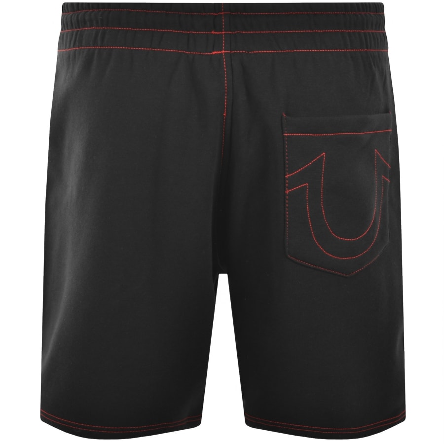 Image number 2 for True Religion Buddha Fleece Shorts Black