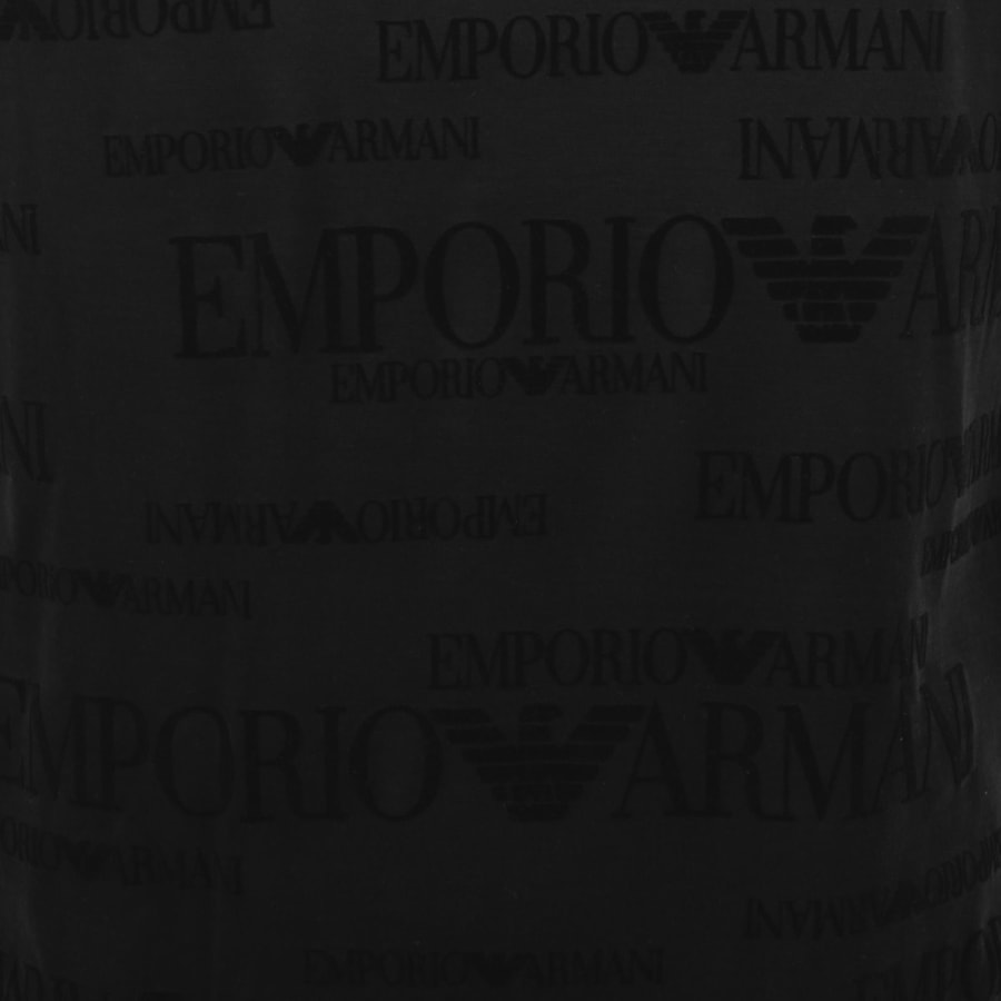 Image number 3 for Emporio Armani All Over Logo T Shirt Black
