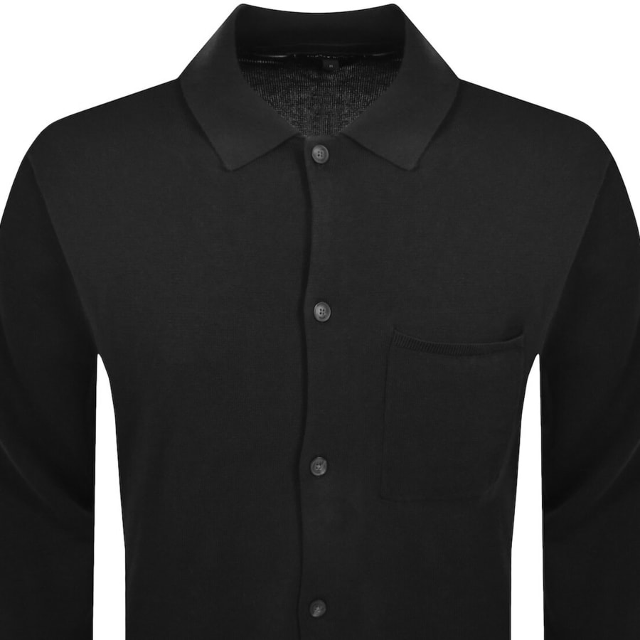 Image number 2 for Tommy Hilfiger Knitted Over Shirt Black