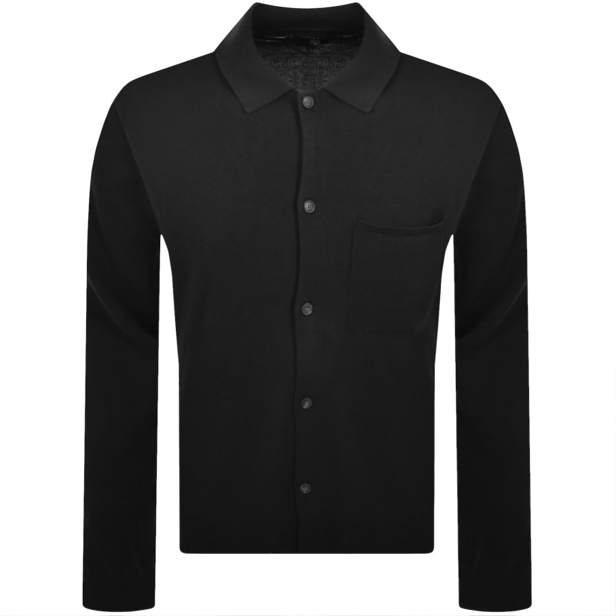 Image number 1 for Tommy Hilfiger Knitted Over Shirt Black