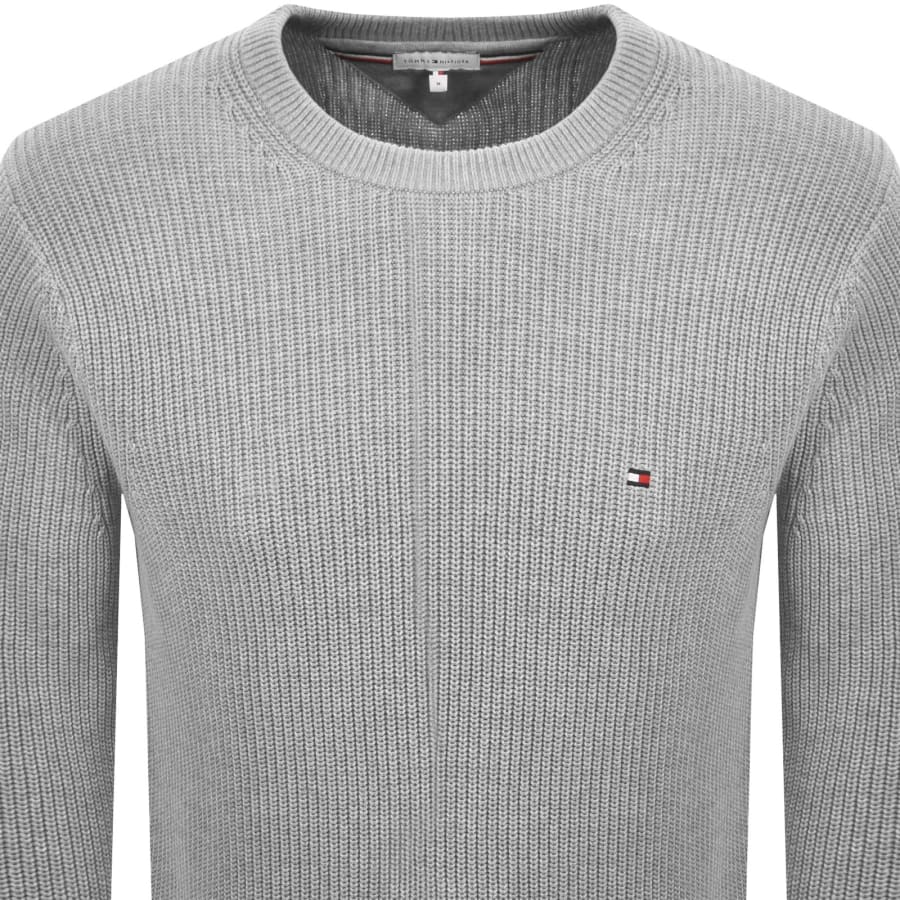 Image number 2 for Tommy Hilfiger Knit Jumper Grey