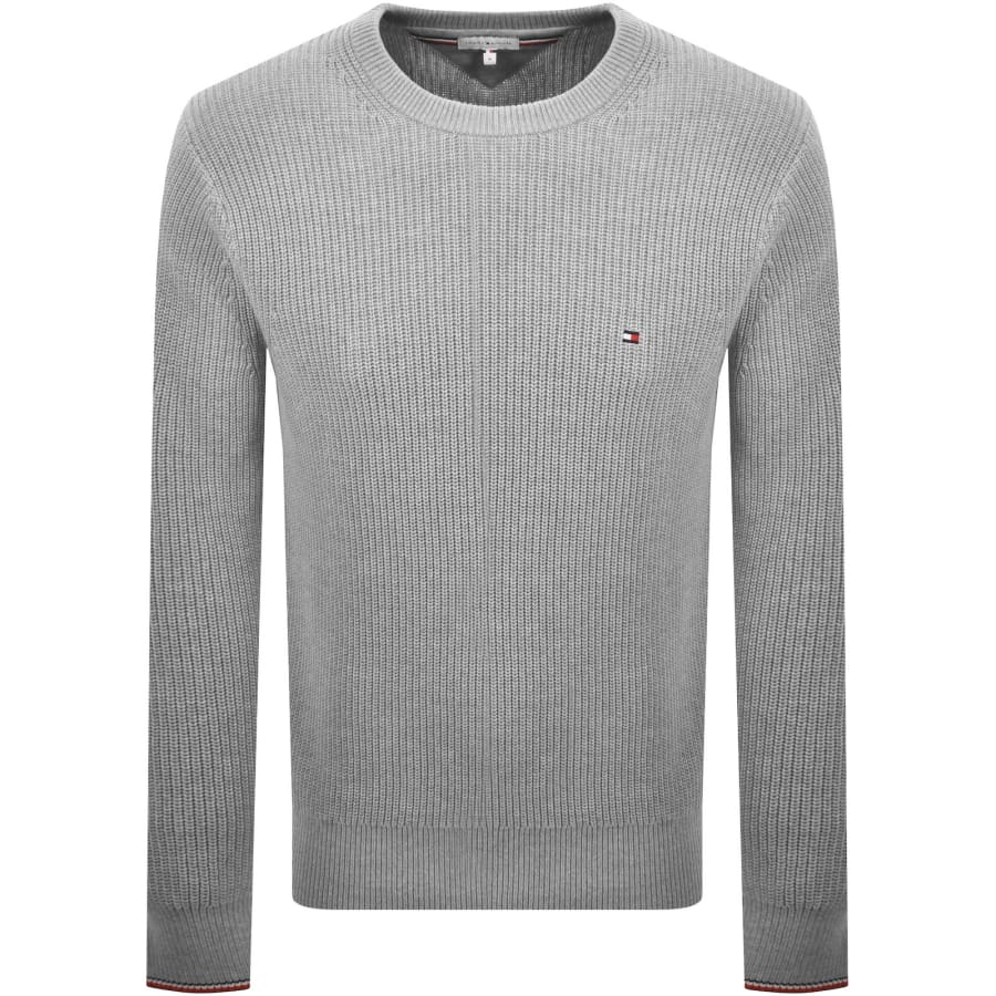 Image number 1 for Tommy Hilfiger Knit Jumper Grey