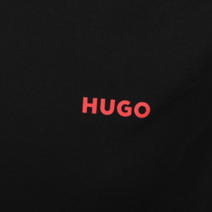 Image number 3 for HUGO 3 Pack Long Sleeve T Shirts Black