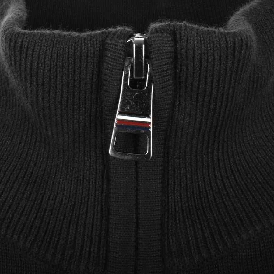 Image number 4 for Tommy Hilfiger Quarter Zip Jumper Black