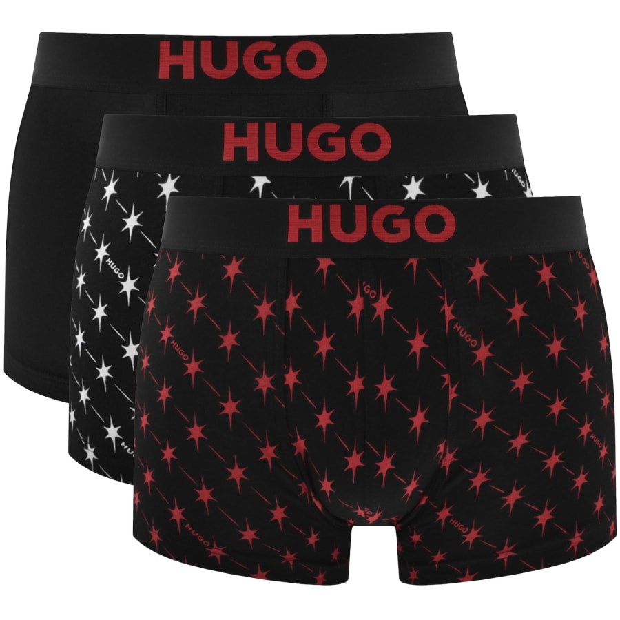 Image number 1 for HUGO 3 Pack Trunks Gift Set Black
