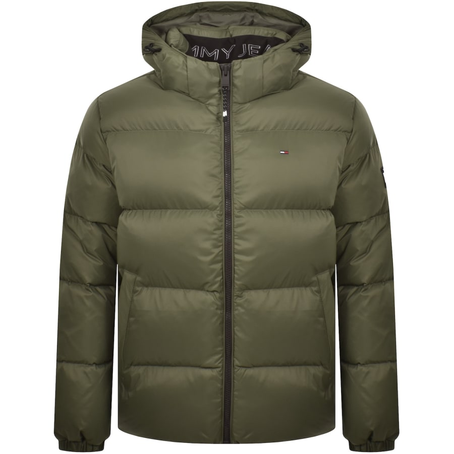 Image number 2 for Tommy Jeans Essential Down Jacket Green