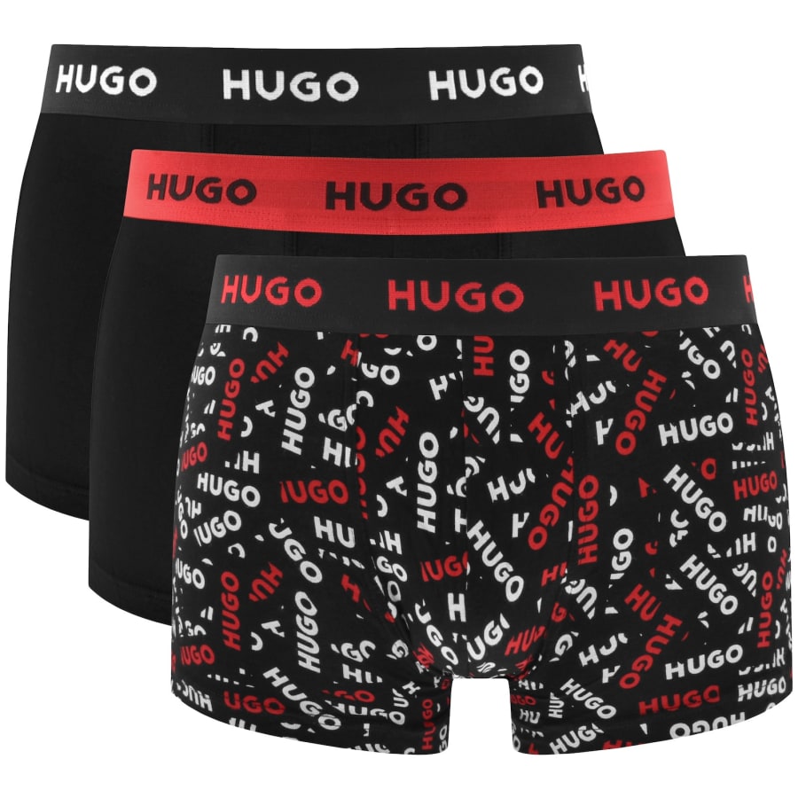 Image number 1 for HUGO 3 Pack Trunks Black