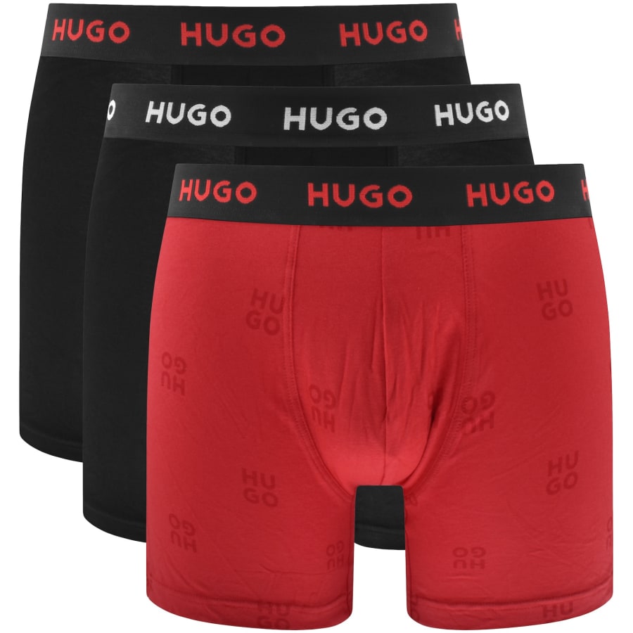 Image number 1 for HUGO 3 Pack Trunks Black
