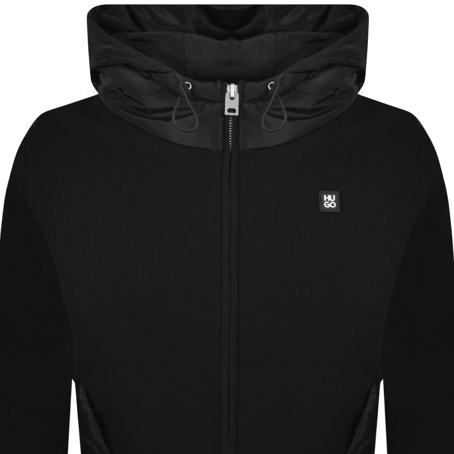 Image number 2 for HUGO Syloron Knit Jacket Black