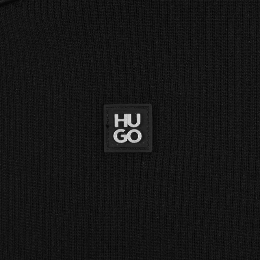 Image number 3 for HUGO Syloron Knit Jacket Black