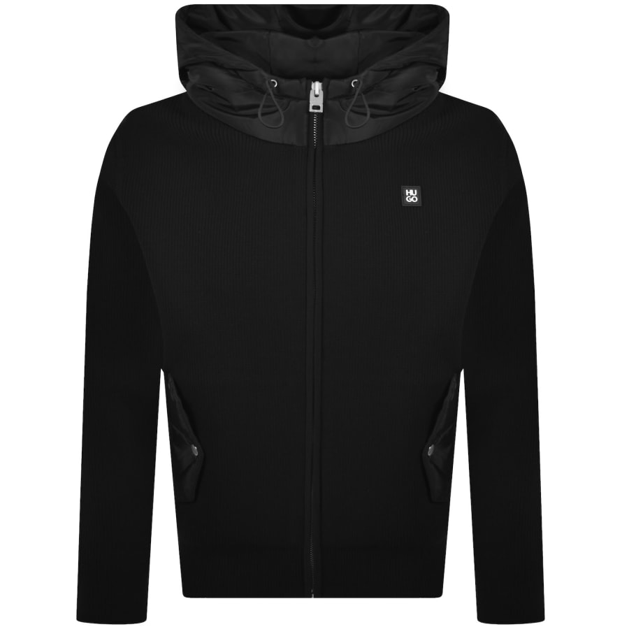 Image number 1 for HUGO Syloron Knit Jacket Black