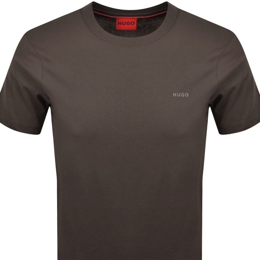 Image number 2 for HUGO Dero222 T Shirt Brown