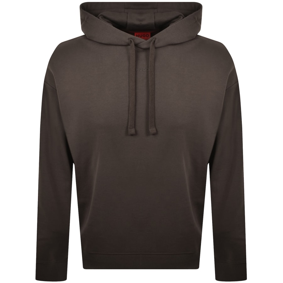 Image number 1 for HUGO Dapo Hoodie Brown
