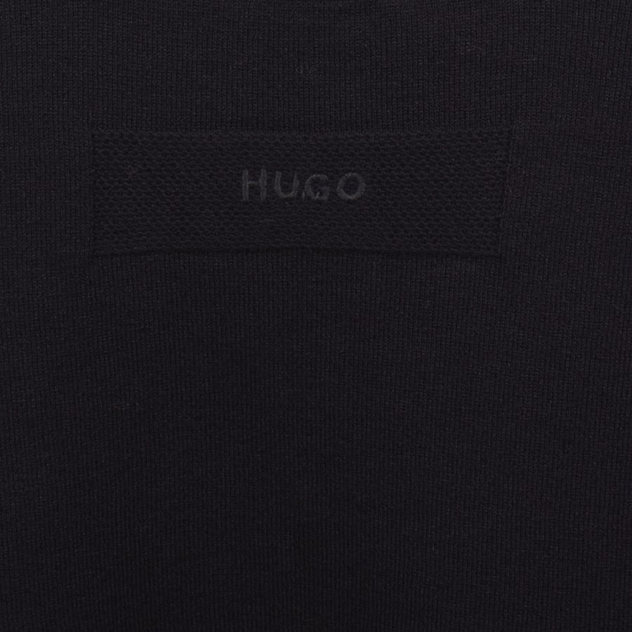 Image number 3 for HUGO San Jordan Knit Jumper Navy