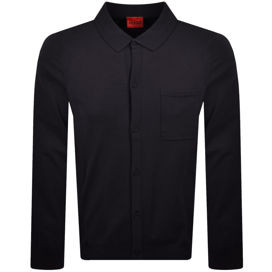Image number 1 for HUGO San Jordan Knit Jumper Navy