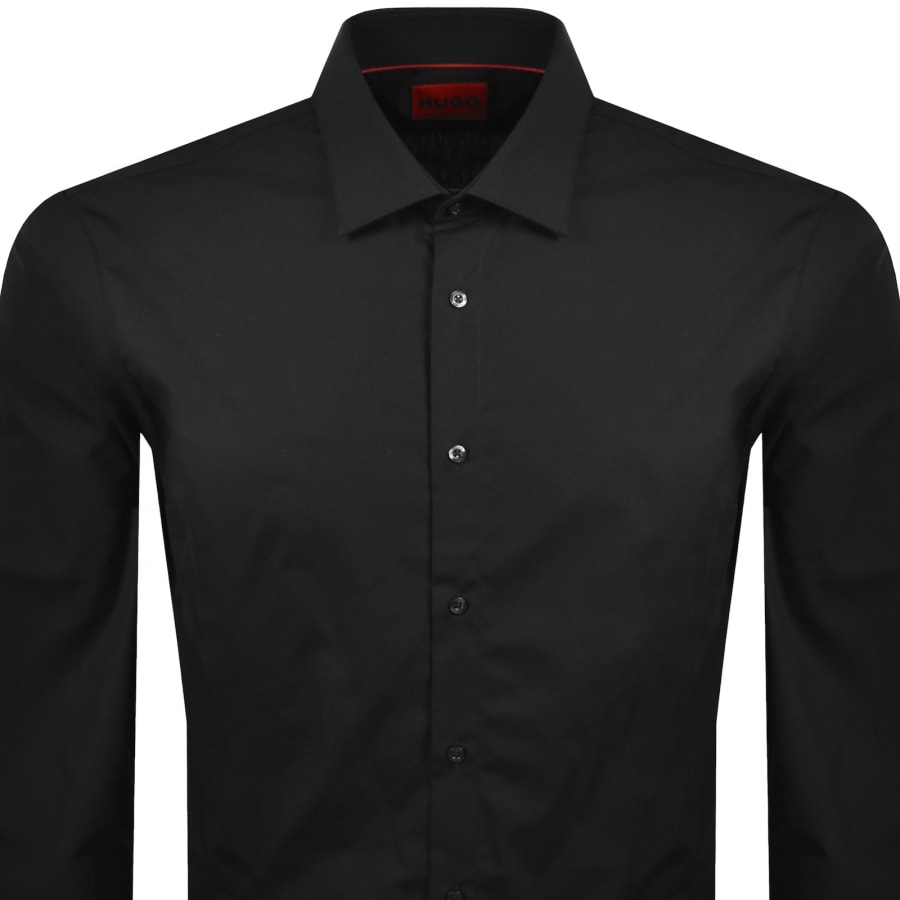 Image number 2 for HUGO Valerio Long Sleeve Shirt Black
