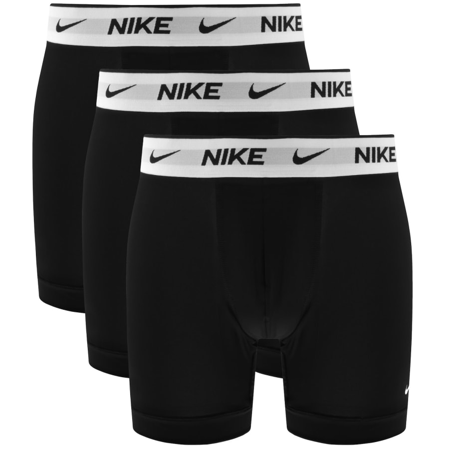 Image number 1 for Nike 3 Pack Everyday Boxer Briefs Black