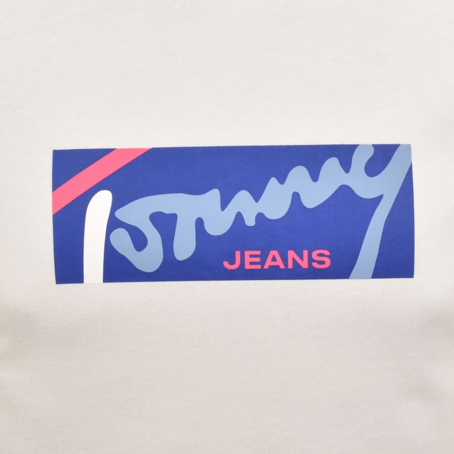 Image number 3 for Tommy Jeans Signature T Shirt White