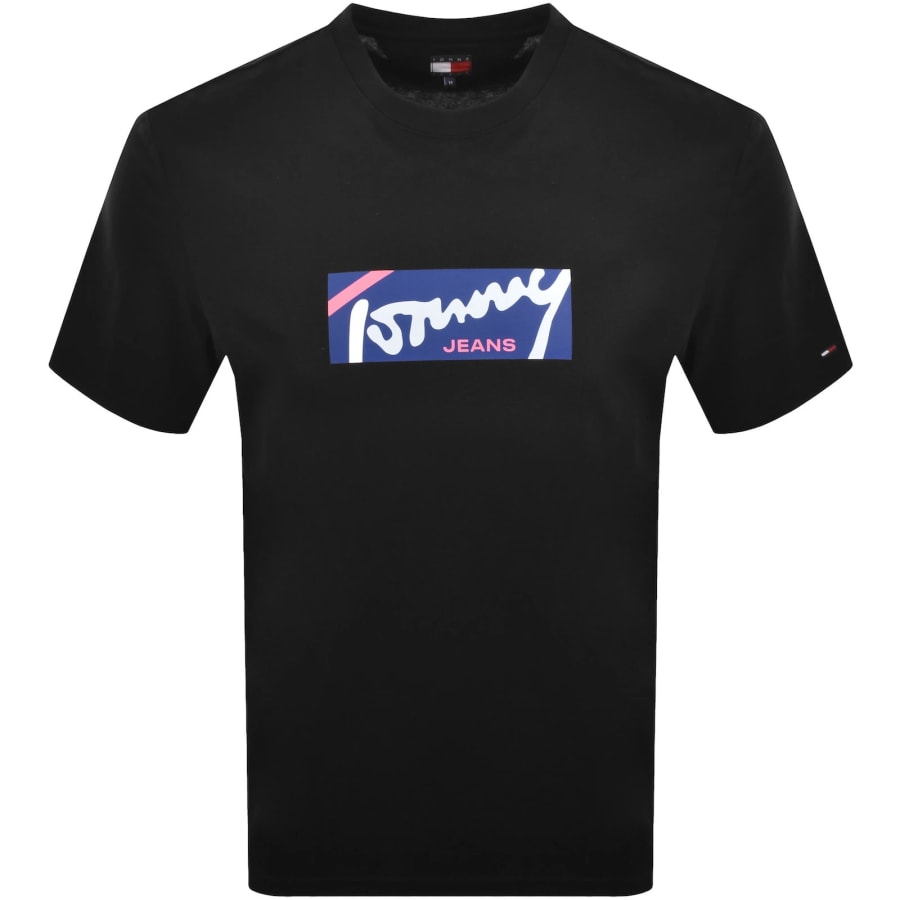 Image number 1 for Tommy Jeans Signature T Shirt Black