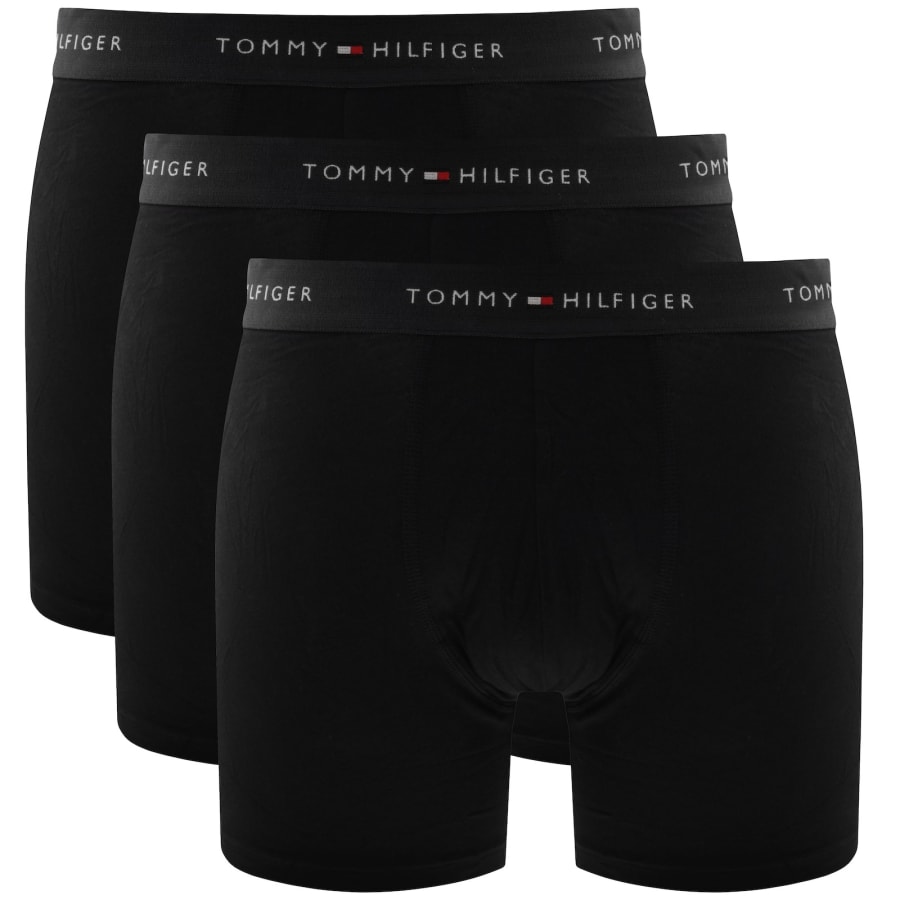 Image number 1 for Tommy Hilfiger 3 Pack Boxer Briefs Black