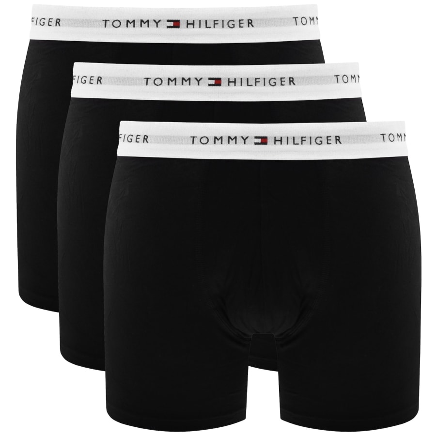 Image number 1 for Tommy Hilfiger Underwear 3 Pack Boxer Briefs Black