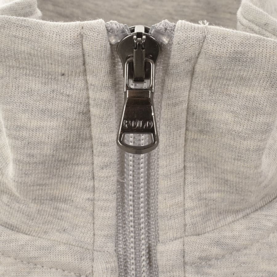 Image number 4 for Ralph Lauren Quarter Zip Sweatshirt Grey