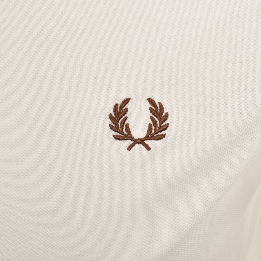 Image number 3 for Fred Perry Twin Tipped Polo T Shirt White